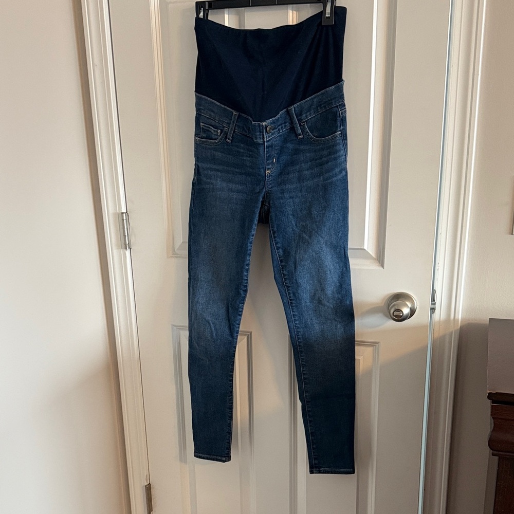 GAP Women's Dark Blue Maternity Jeggings